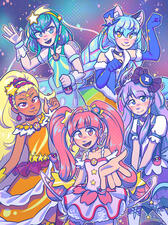 $140 | shaded lineart 5 character half body, simple bg